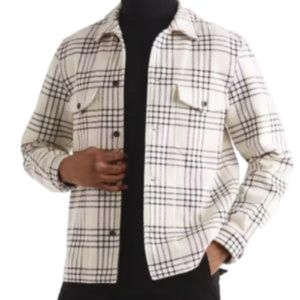 mens long sleeve checked overshirt manufacturers